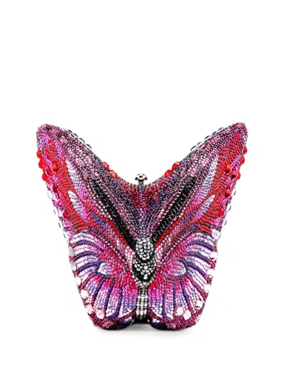 Judith Leiber Butterfly Aurora Crystal-embellished Mini Bag In Multi