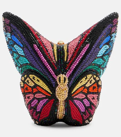 Judith Leiber Butterfly Small Embellished Clutch In Multi