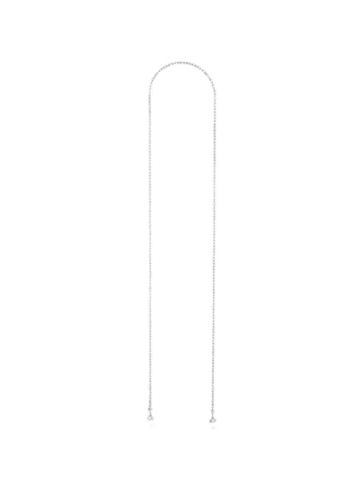 Judith Leiber Cable-link Bag Strap In Silver