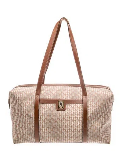 Pre-owned Judith Leiber Canvas Messenger Bag In Neutral