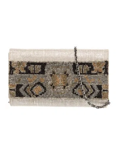Pre-owned Judith Leiber Canvas Minaudière