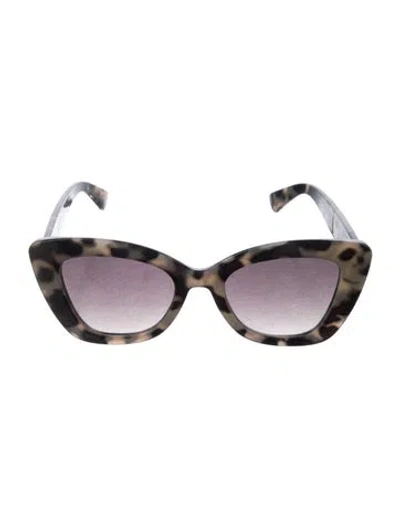 Pre-owned Judith Leiber Cat-eye Gradient Sunglasses In Grey