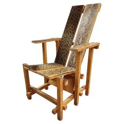 Pre-owned Judith Leiber Chair Creation In Brown