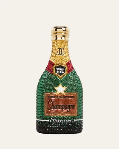 Judith Leiber Cheers Champagne Bottle Crystal Clutch Bag In Green
