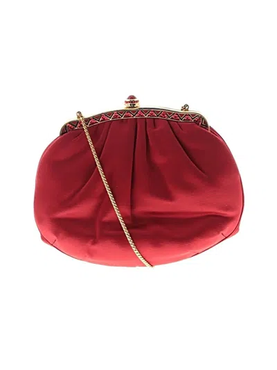 Pre-owned Judith Leiber Clutch In Red