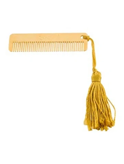 Pre-owned Judith Leiber Comb Hair Accessory In Gold