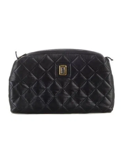 Pre-owned Judith Leiber Cosmetic Bags In Black