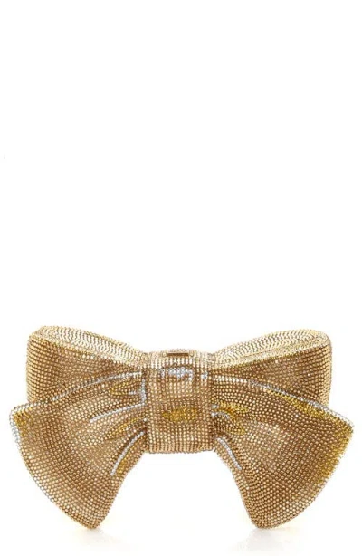 Judith Leiber Couture Bow Clutch In Gold