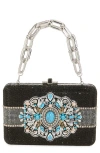 Judith Leiber Couture Dixie Slim Slide Clutch In Multi