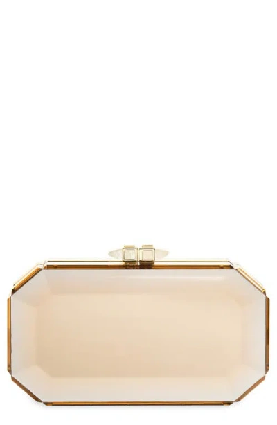 Judith Leiber Couture Faye Reflection Clutch In Neutral