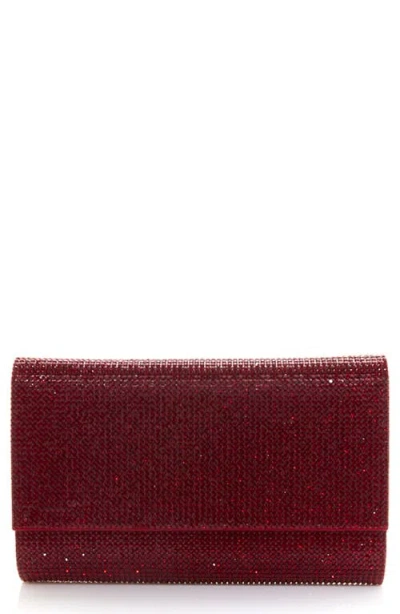 Judith Leiber Couture Fizzoni Beaded Clutch In Burgundy