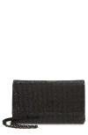 Judith Leiber Fizzoni Full-beaded Clutch Bag In Ebonized Jet