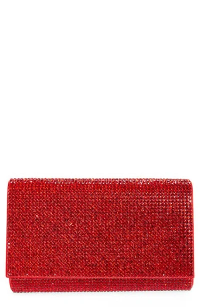 Judith Leiber Couture Fizzy Beaded Clutch In Silver/ Siam