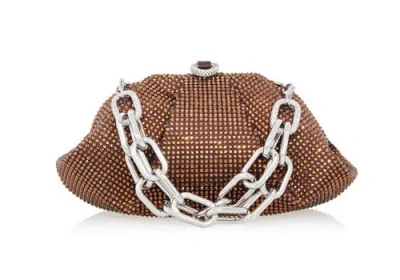 Judith Leiber Couture Gemma Clutch In Brown