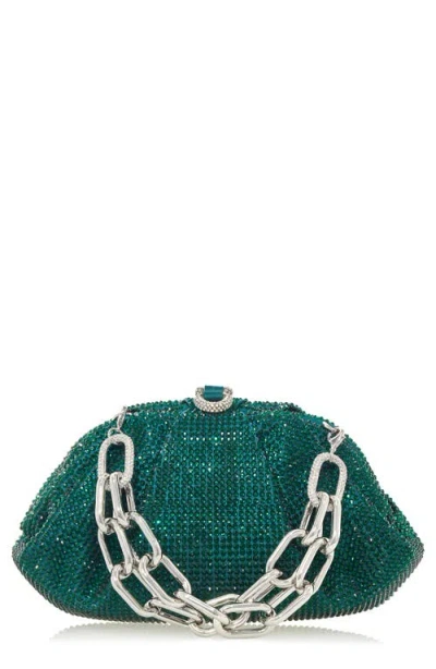 Judith Leiber Couture Gemma Crystal Clutch In Green