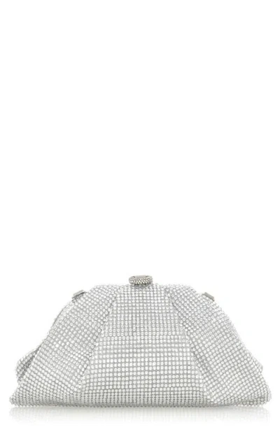 Judith Leiber Couture Gemma Crystal Clutch In Silver