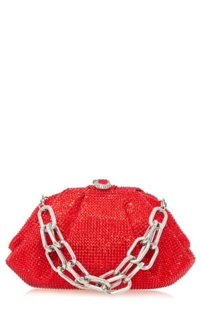 Judith Leiber Couture Gemma Crystal Clutch In Silver Light Siam