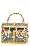 Judith Leiber Treasure Chest Crystal Minaudiere In Multi