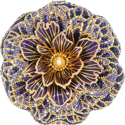 Judith Leiber Magnolia Crystal Clutch Bag In Multi
