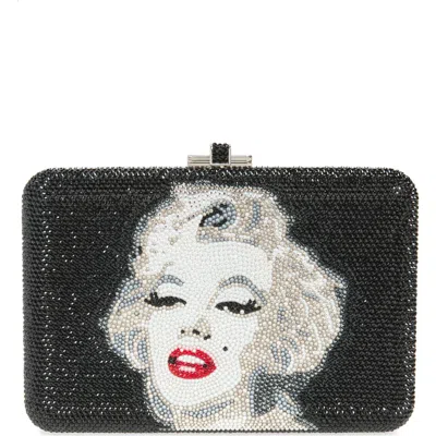 Judith Leiber Couture Marilyn Slim Slide Clutch In Black
