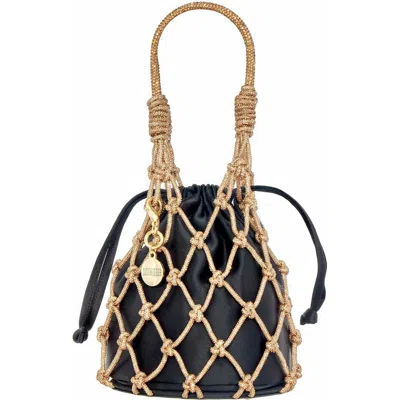 Judith Leiber Couture Net Pouch In Black