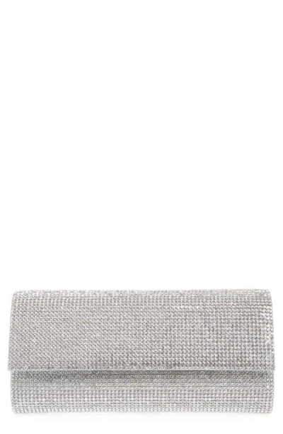 Judith Leiber Couture Perry Embellished Satin Clutch In Blue