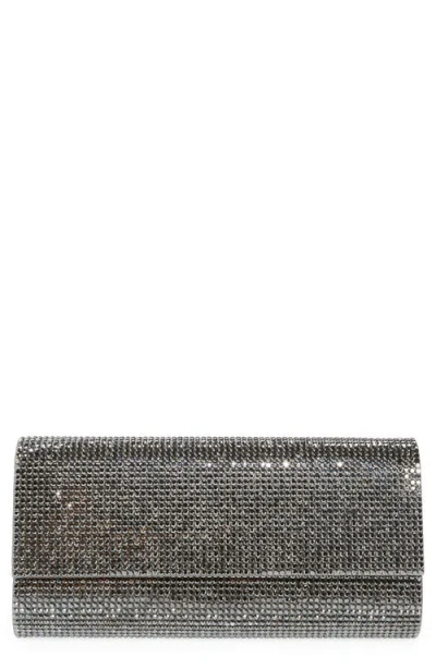 Judith Leiber Couture Perry Embellished Satin Clutch In Metallic