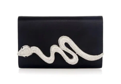 Judith Leiber Couture Serpent Clutch In Black