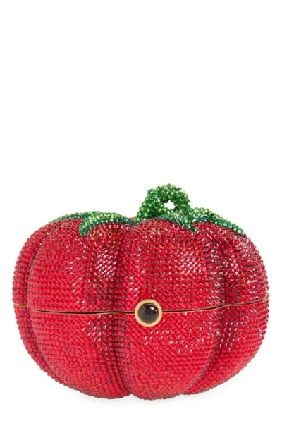 Judith Leiber Couture Tomato Pomodoro Crystal Embellished Clutch In Red