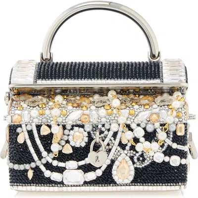 Judith Leiber Couture Treasure Chest Clutch In Black