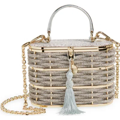 Judith Leiber Couture Willow Embellished Top Handle Bag In Gold