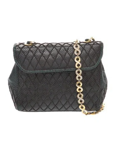 Pre-owned Judith Leiber Crossbody Bag In Black