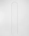 Judith Leiber Crystal Chain Crossbody Strap In Silver