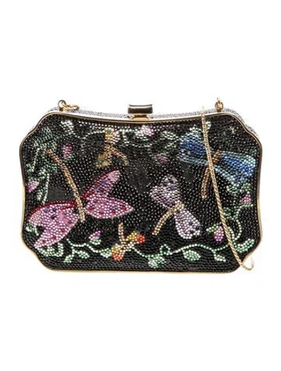 Pre-owned Judith Leiber Crystal Clutch In Multicolor
