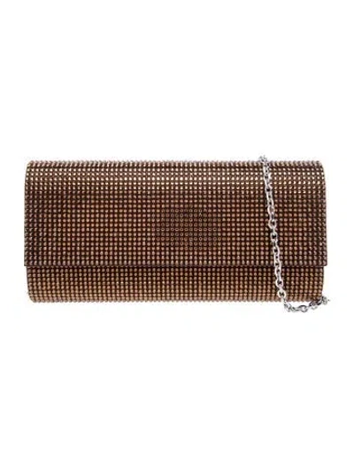Pre-owned Judith Leiber Crystal Clutch In Pink
