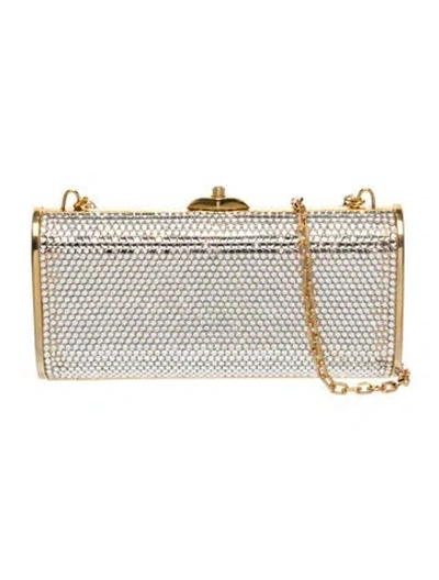 Pre-owned Judith Leiber Crystal Clutch In Pink