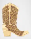 Judith Leiber Crystal Cowboy Boot Clutch Bag