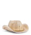 Judith Leiber Couture Cowboy Hat Crystal Embellished Clutch In Gold