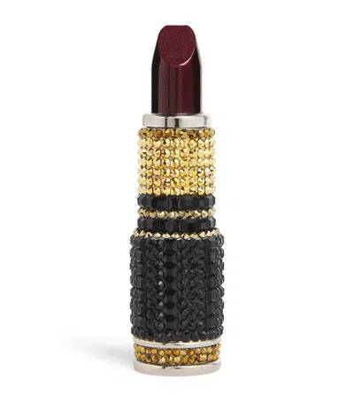 Judith Leiber Crystal-embellished Lipstick Pill Box In Multi