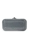Judith Leiber Crystal-embellished Long Slide Clutch Bag In Grey
