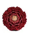 Judith Leiber Peony Flame Crystal Clutch Bag In Red