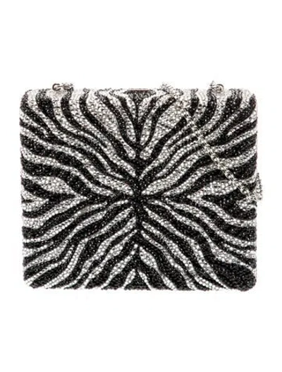 Pre-owned Judith Leiber Crystal Evening Bag In Black