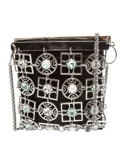 Pre-owned Judith Leiber Crystal Evening Bag In Black