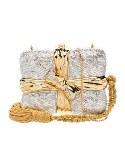 Pre-owned Judith Leiber Crystal Evening Bag Vintage In Neutral