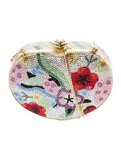 Pre-owned Judith Leiber Crystal Heart In Pink