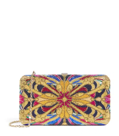 Judith Leiber Crystal Lantern Tile Clutch Bag In Multi