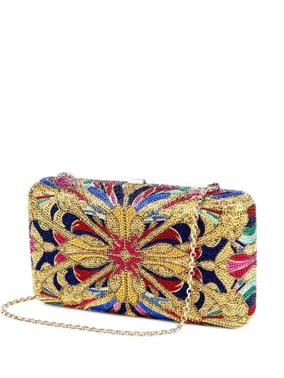 Judith Leiber Crystal Lantern Tile Geometric-pattern Mini Bag In Multi