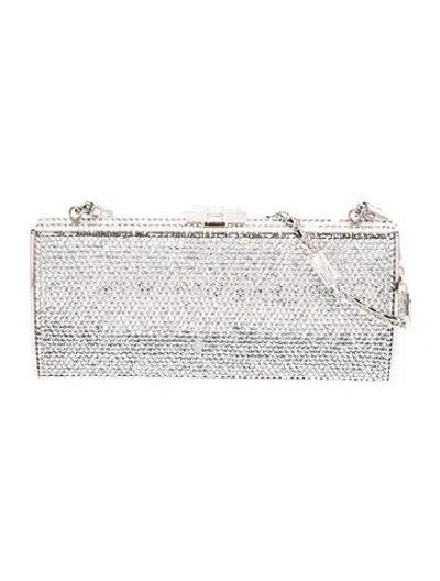 Pre-owned Judith Leiber Crystal Minaudière