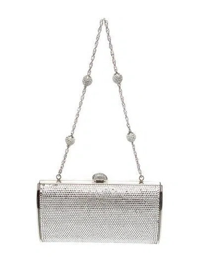 Pre-owned Judith Leiber Crystal Minaudière