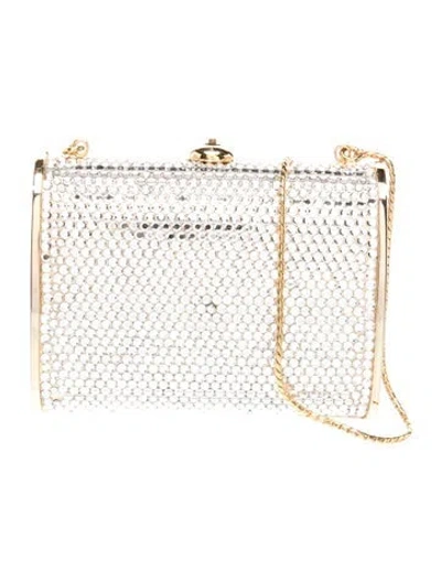 Pre-owned Judith Leiber Crystal Minaudière